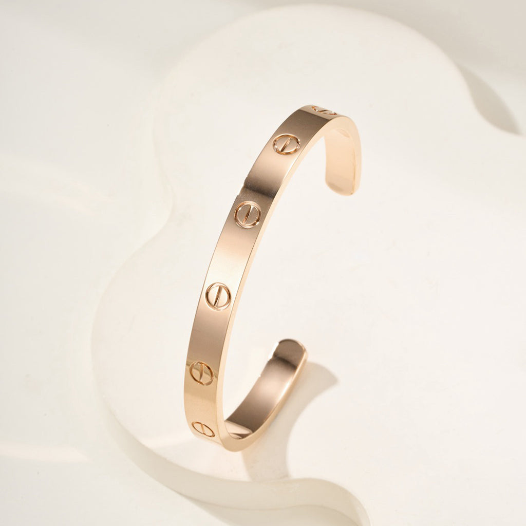 [⭐Mirelle]LOVE BRACELET 6.1MM OPEN CUFF