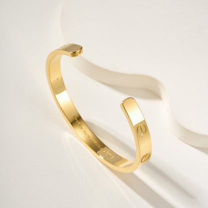[⭐Mirelle]LOVE BRACELET 6.1MM OPEN CUFF