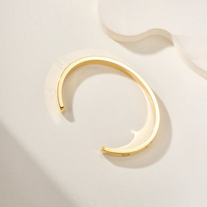 [⭐Mirelle]LOVE BRACELET 6.1MM OPEN CUFF