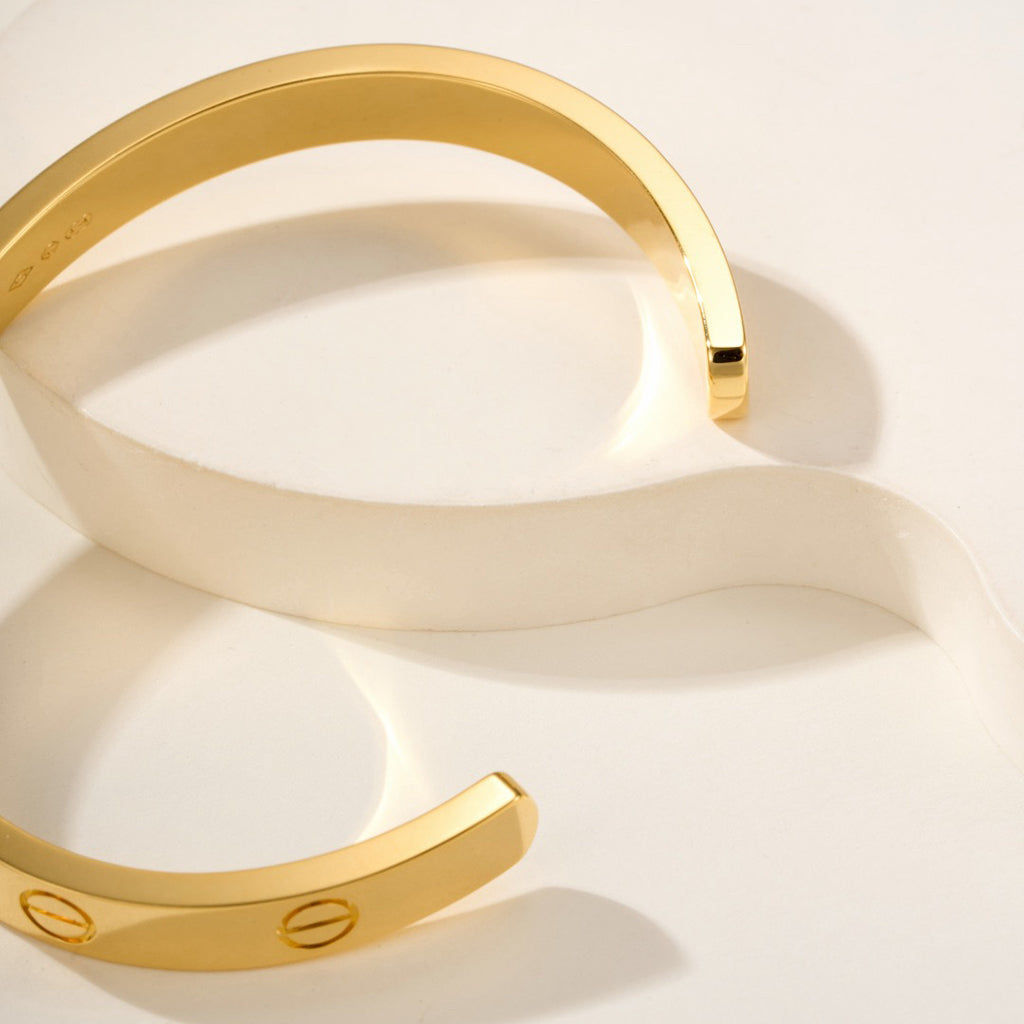 [⭐Mirelle]LOVE BRACELET 6.1MM OPEN CUFF