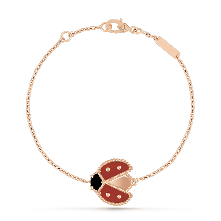 [⭐Mirelle]LUCKY SPRING 1 MOTIF PINK GOLD BRACELET