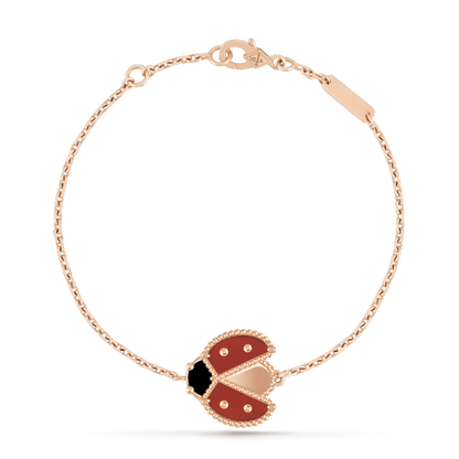 [⭐Mirelle]LUCKY SPRING 1 MOTIF PINK GOLD BRACELET