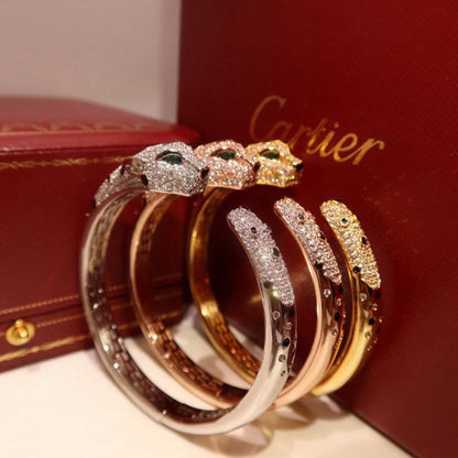 [⭐Mirelle]PANTHERE BIG BRACELET DIAMONDS
