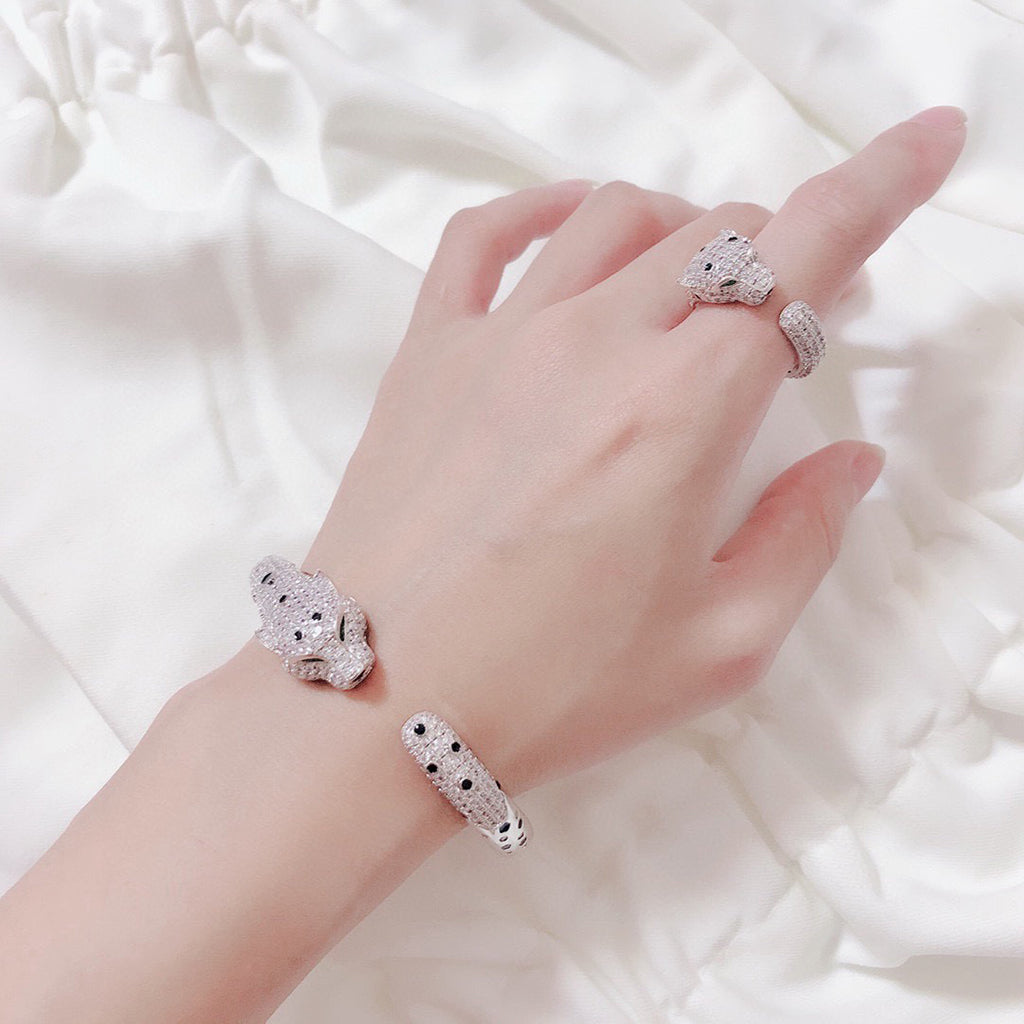 [⭐Mirelle]PANTHERE BIG BRACELET DIAMONDS