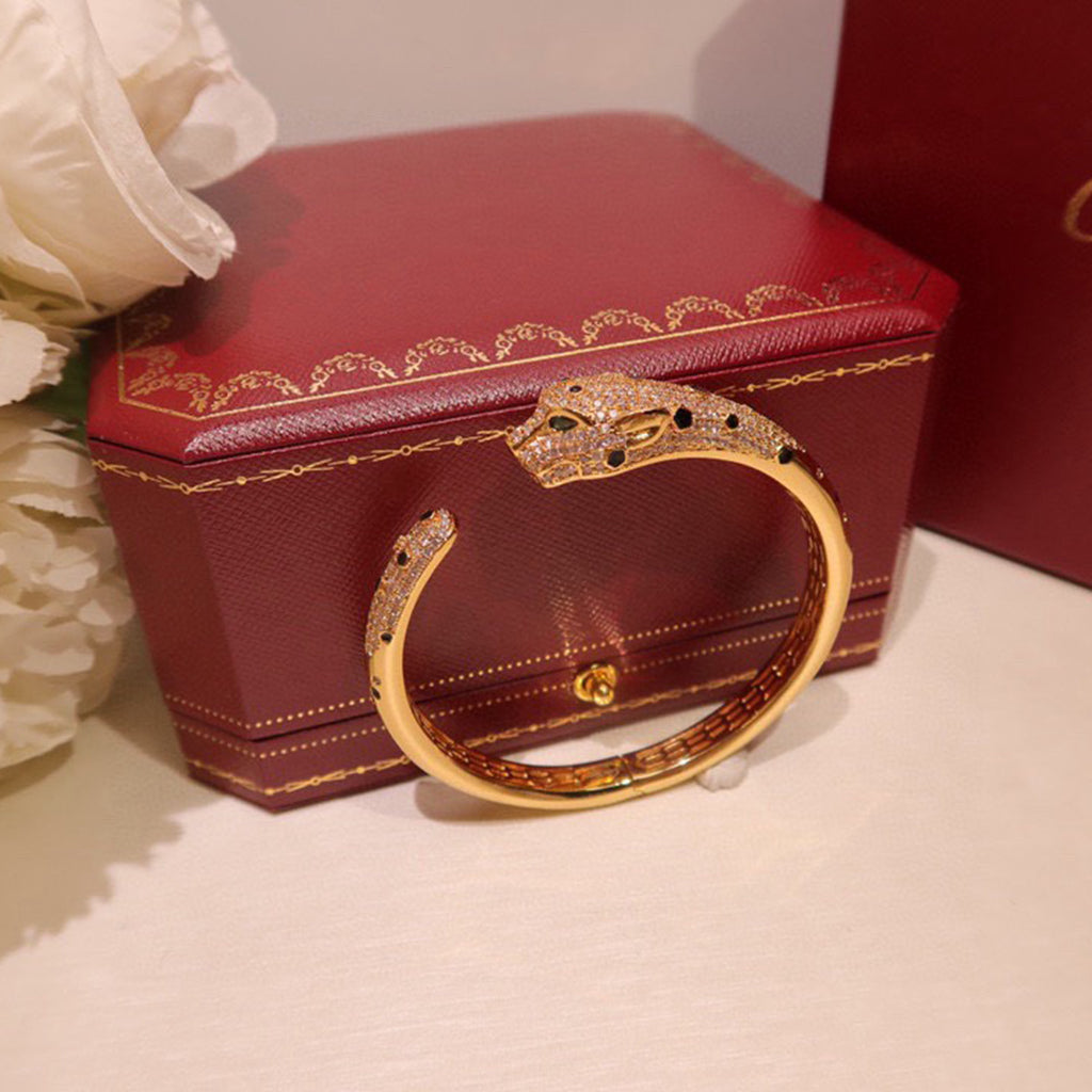 [⭐Mirelle]PANTHERE BIG BRACELET DIAMONDS