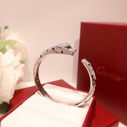 [⭐Mirelle]PANTHERE BIG BRACELET DIAMONDS