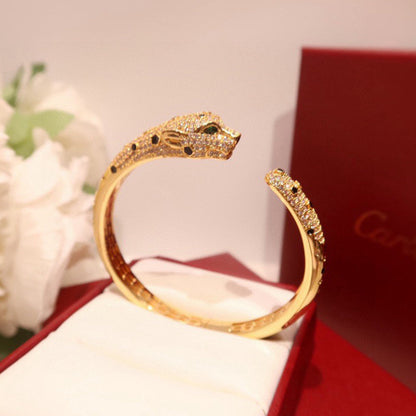 [⭐Mirelle]PANTHERE BIG BRACELET DIAMONDS