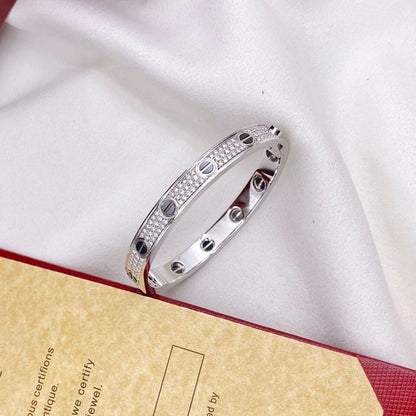 [⭐Mirelle]LOVE BRACELET 6.1MM DIAMOND-PAVED CERAMIC