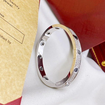 [⭐Mirelle]LOVE BRACELET 6.1MM DIAMOND-PAVED CERAMIC