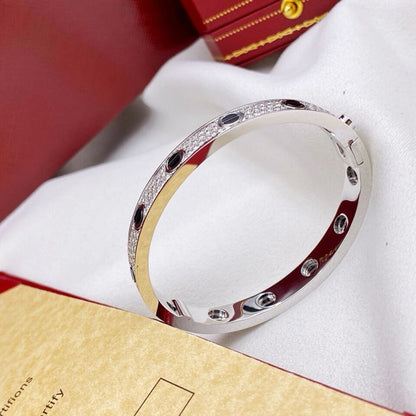 [⭐Mirelle]LOVE BRACELET 6.1MM DIAMOND-PAVED CERAMIC