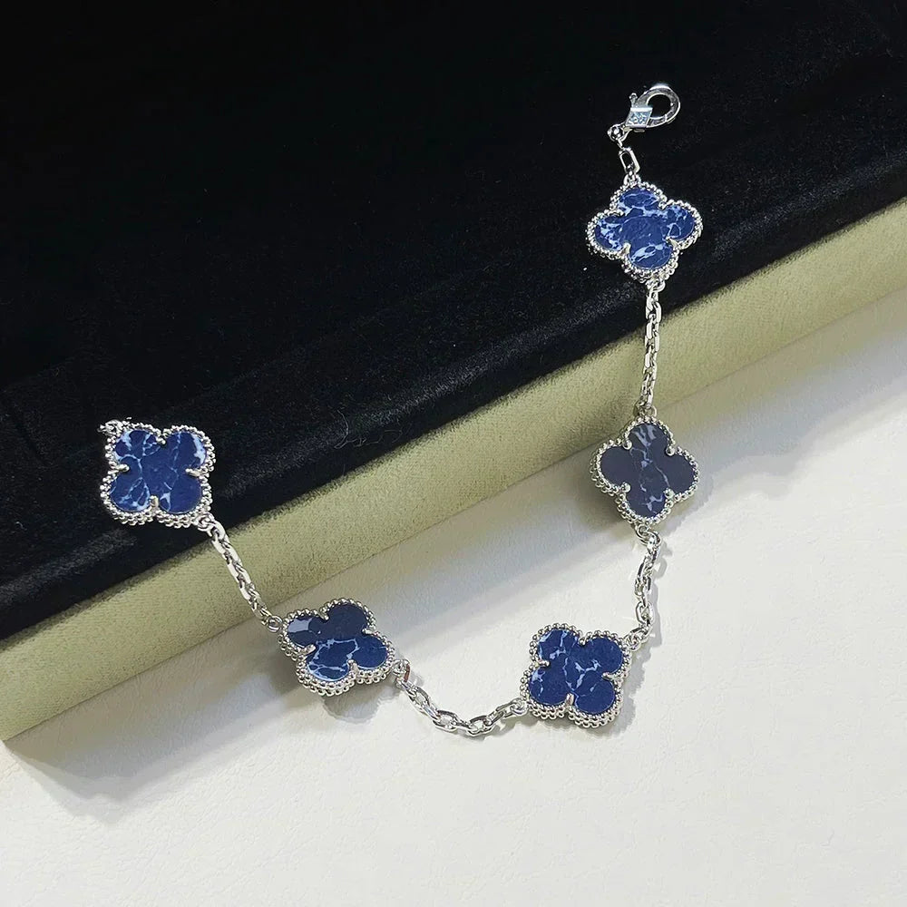 [⭐Mirelle]CLOVER 5 MOTIF PIETERSITE BRACELET COLLECTION