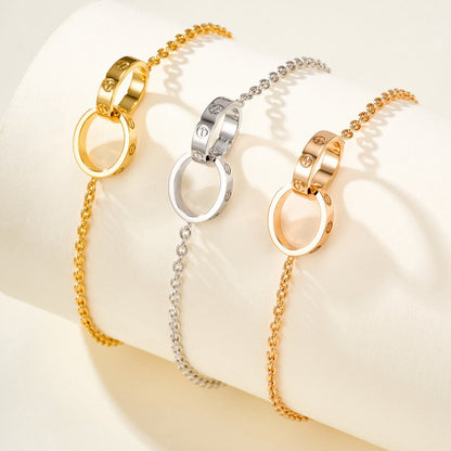 [⭐Mirelle]LOVE BRACELET DOUBLE RING