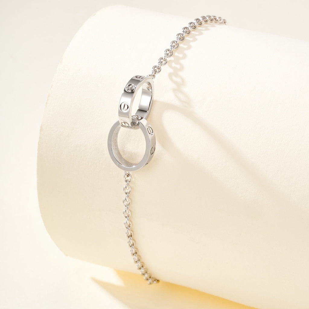 [⭐Mirelle]LOVE BRACELET DOUBLE RING