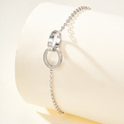 [⭐Mirelle]LOVE BRACELET DOUBLE RING