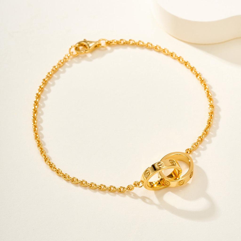 [⭐Mirelle]LOVE BRACELET DOUBLE RING