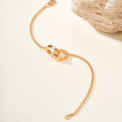 [⭐Mirelle]LOVE BRACELET DOUBLE RING