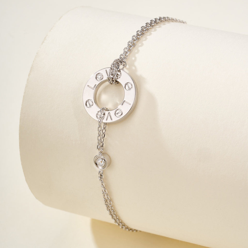 [⭐Mirelle]LOVE BRACELET 2 DIAMOND