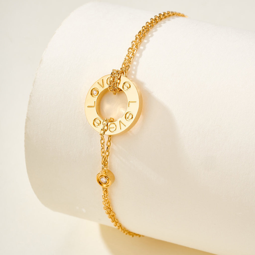 [⭐Mirelle]LOVE BRACELET 2 DIAMOND