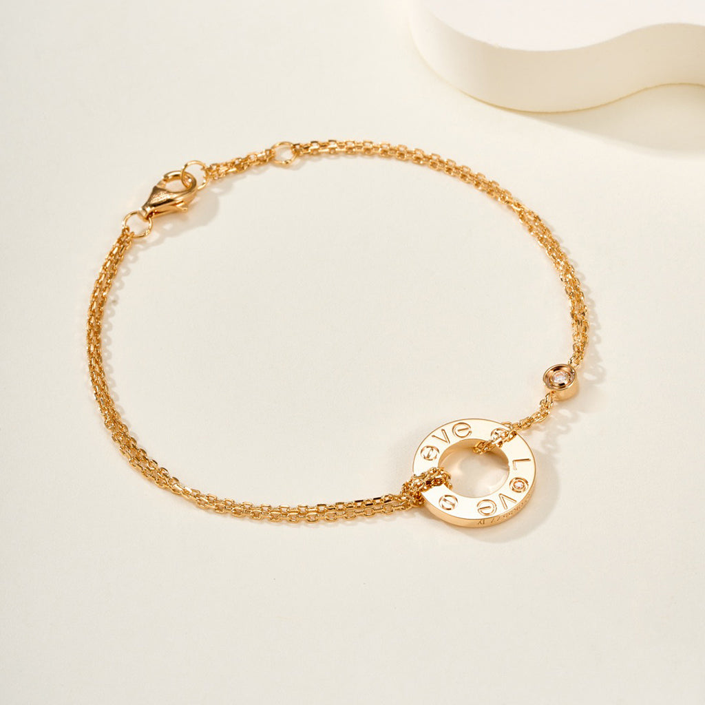 [⭐Mirelle]LOVE BRACELET 2 DIAMOND