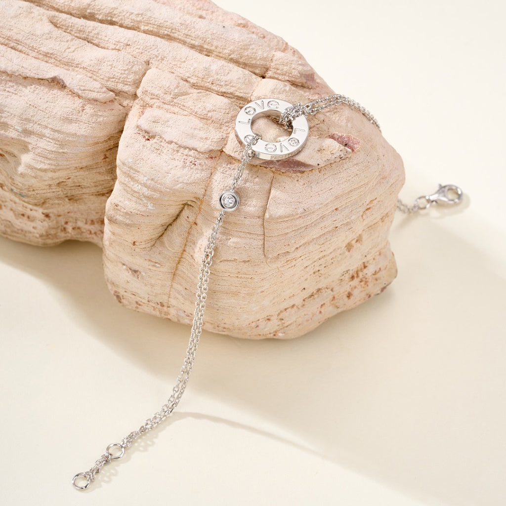 [⭐Mirelle]LOVE BRACELET 2 DIAMOND