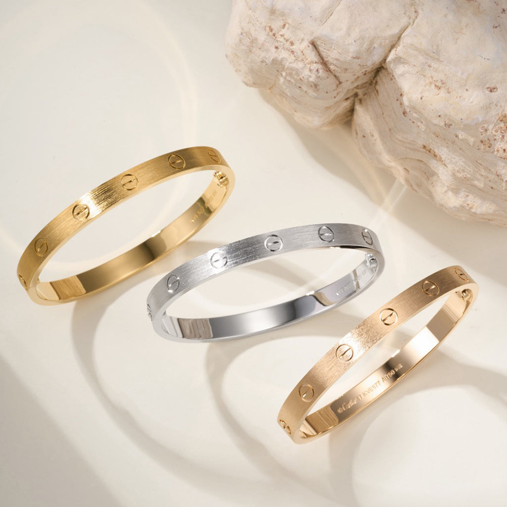 [⭐Mirelle]LOVE BRACELET 6.1MM BRUSHED