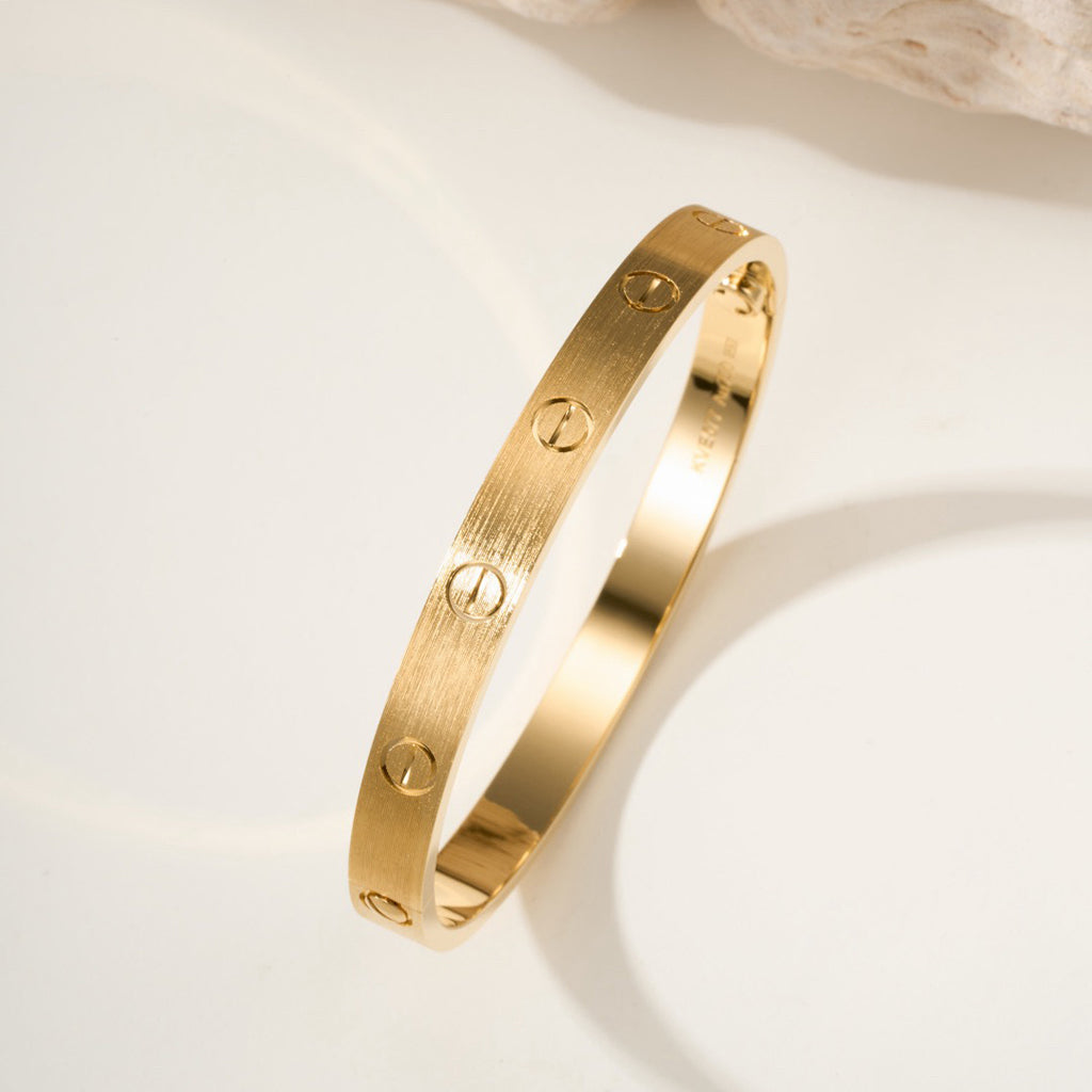 [⭐Mirelle]LOVE BRACELET 6.1MM BRUSHED