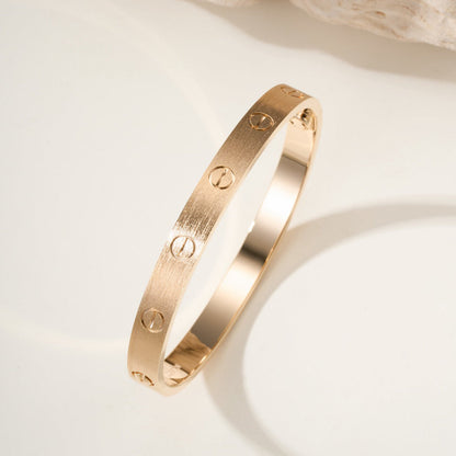 [⭐Mirelle]LOVE BRACELET 6.1MM BRUSHED