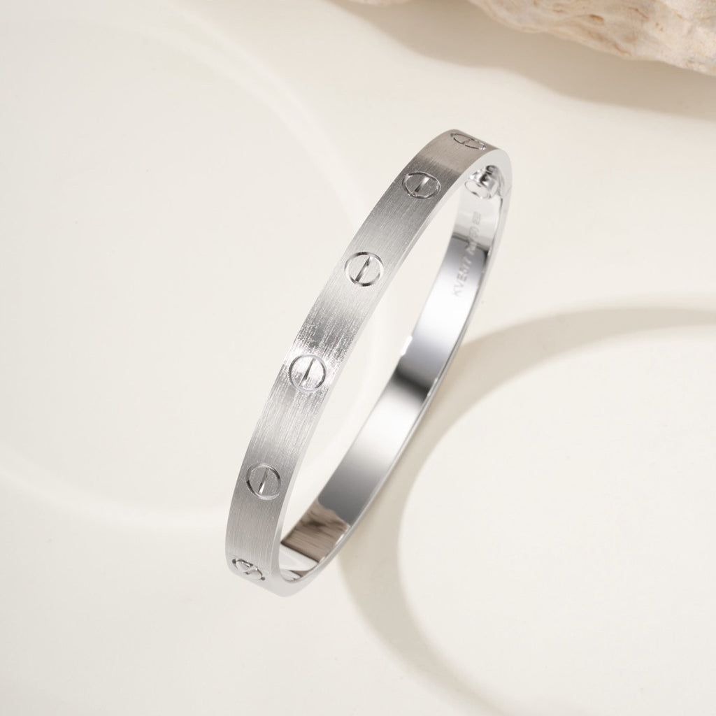 [⭐Mirelle]LOVE BRACELET 6.1MM BRUSHED