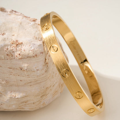 [⭐Mirelle]LOVE BRACELET 6.1MM BRUSHED