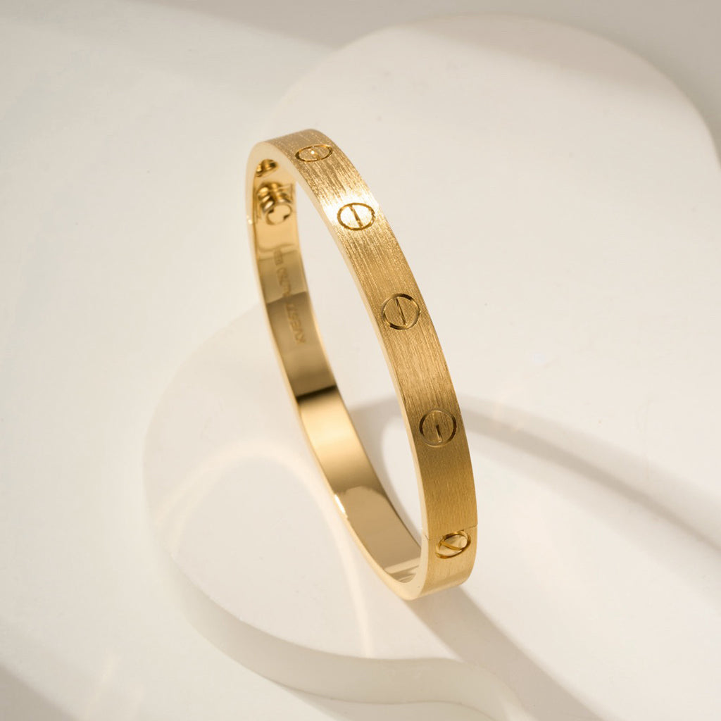 [⭐Mirelle]LOVE BRACELET 6.1MM BRUSHED