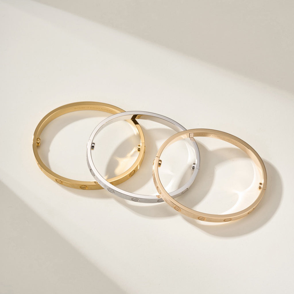 [⭐Mirelle]LOVE BRACELET 6.1MM BRUSHED