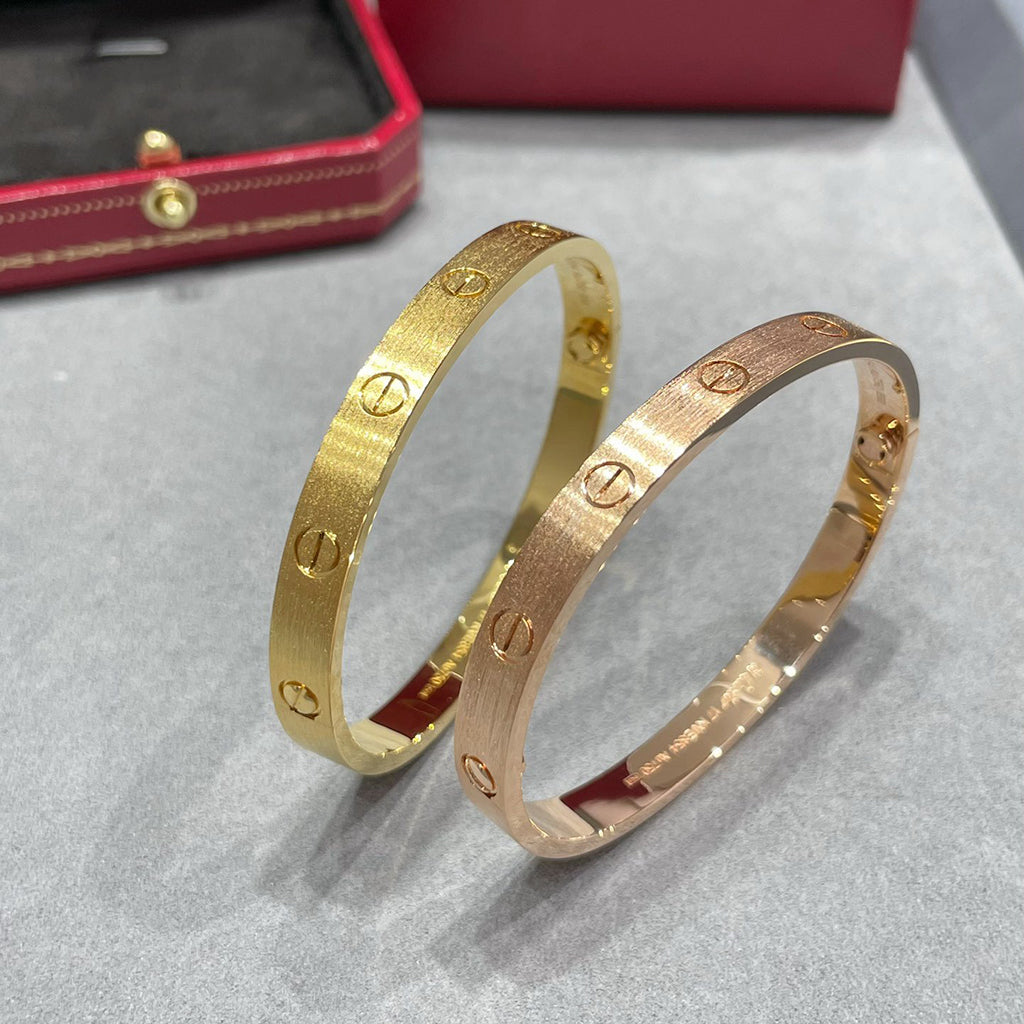 [⭐Mirelle]LOVE BRACELET 6.1MM BRUSHED