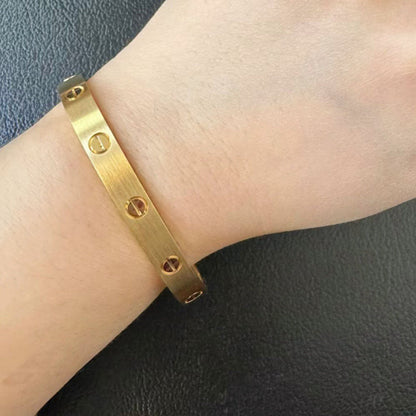 [⭐Mirelle]LOVE BRACELET 6.1MM BRUSHED