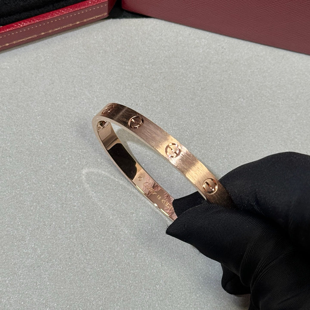 [⭐Mirelle]LOVE BRACELET 6.1MM BRUSHED