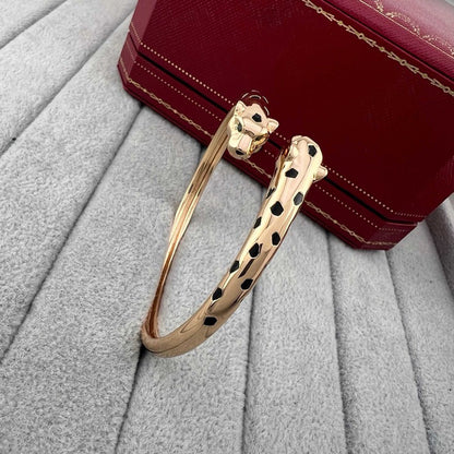 [⭐Mirelle]PANTHERE DOUBLE HEADED OPEN BRACELET