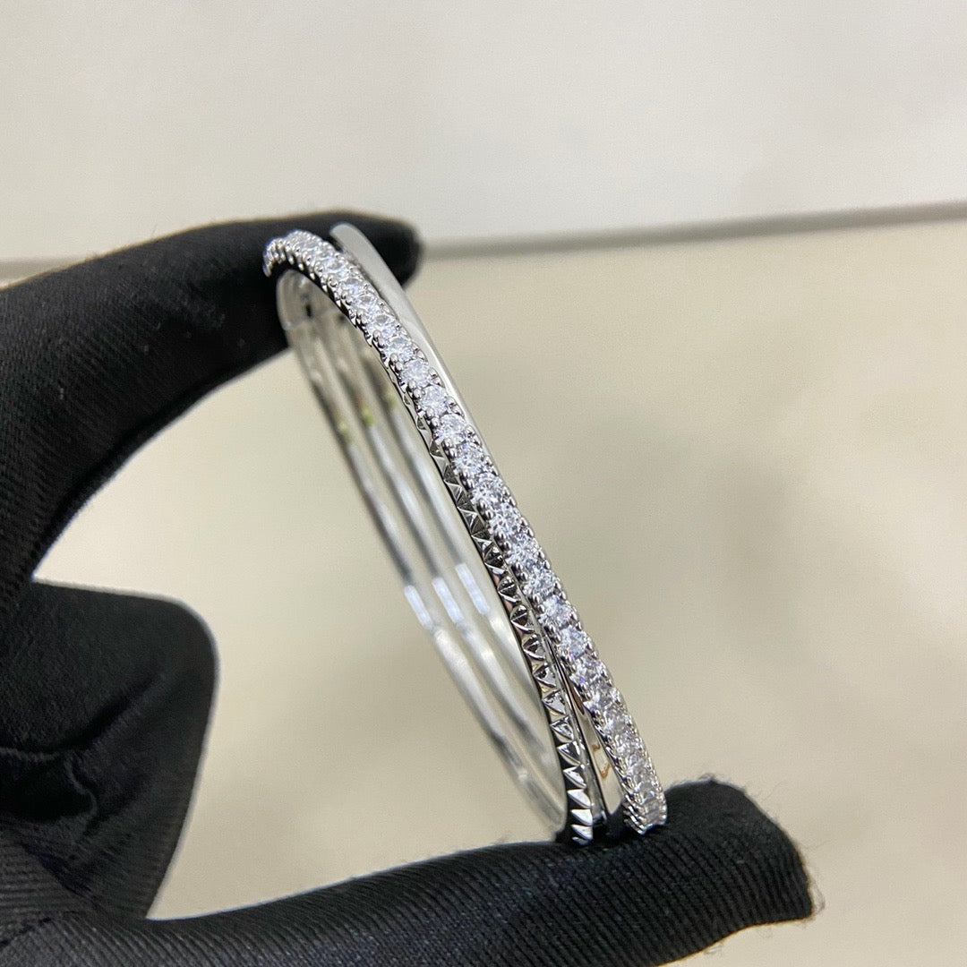 [⭐Mirelle]ETINCELLE HALF-PAVED DIAMOND BRACELET