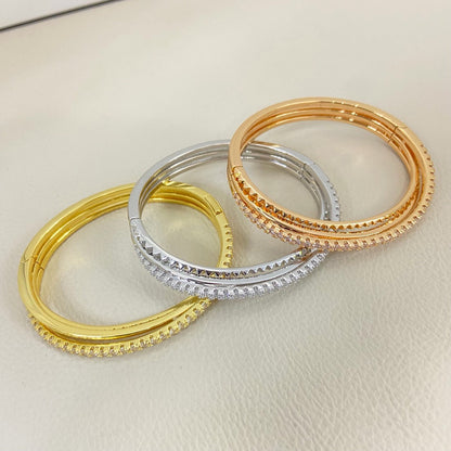 [⭐Mirelle]ETINCELLE HALF-PAVED DIAMOND BRACELET