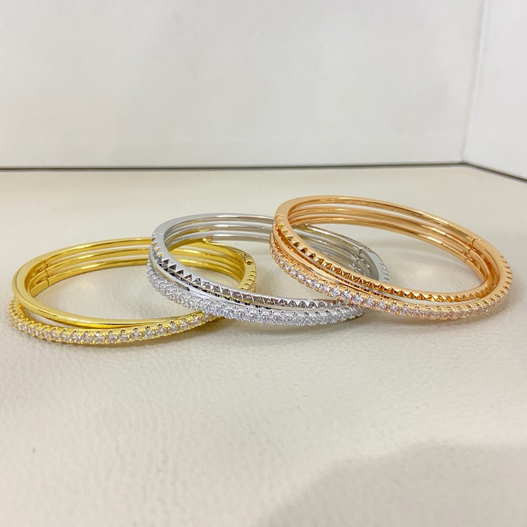 [⭐Mirelle]ETINCELLE HALF-PAVED DIAMOND BRACELET