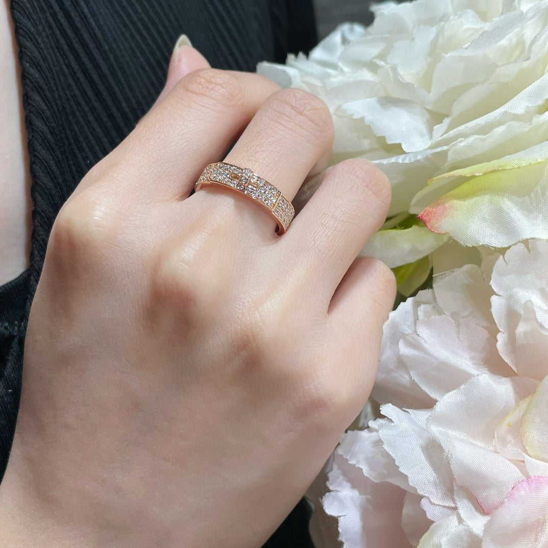[⭐Mirelle]KELLY PINK GOLD DIAMOND RING
