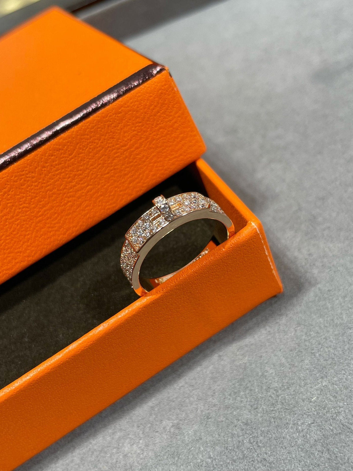 [⭐Mirelle]KELLY PINK GOLD DIAMOND RING