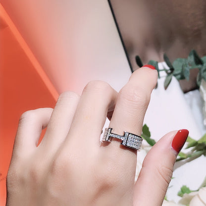 [⭐Mirelle]H RING FULL DIAMOND