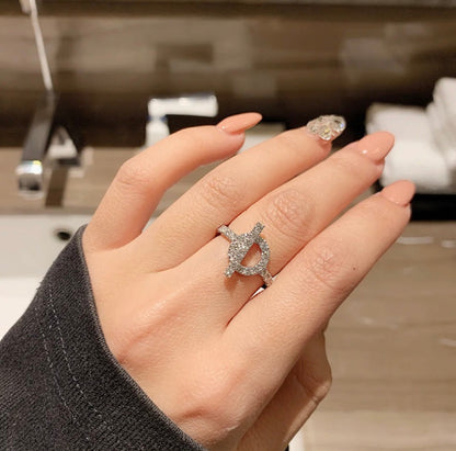 [⭐Mirelle]ECHAPPEE RING SILVER DIAMOND