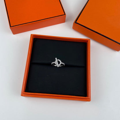 [⭐Mirelle]ECHAPPEE RING SILVER DIAMOND
