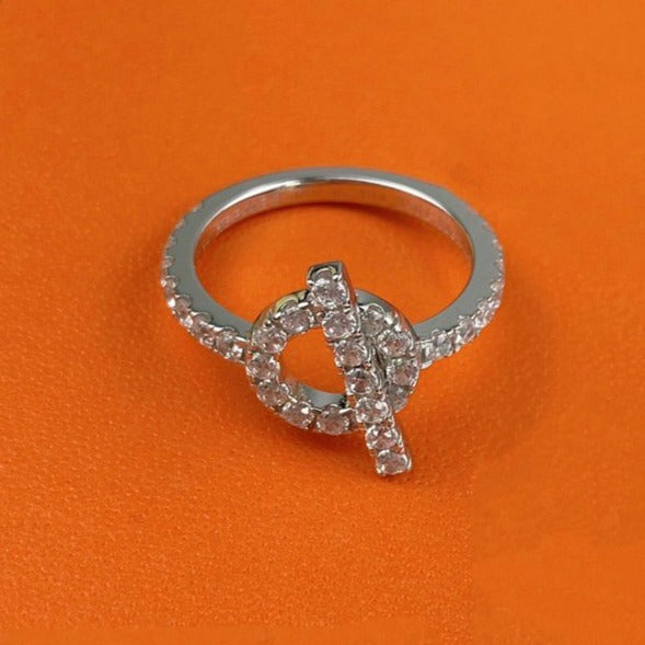 [⭐Mirelle]ECHAPPEE RING SILVER DIAMOND