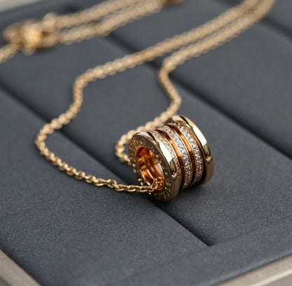 [⭐Mirelle]ZERO 1 PINK GOLD DIAMOND NECKLACE