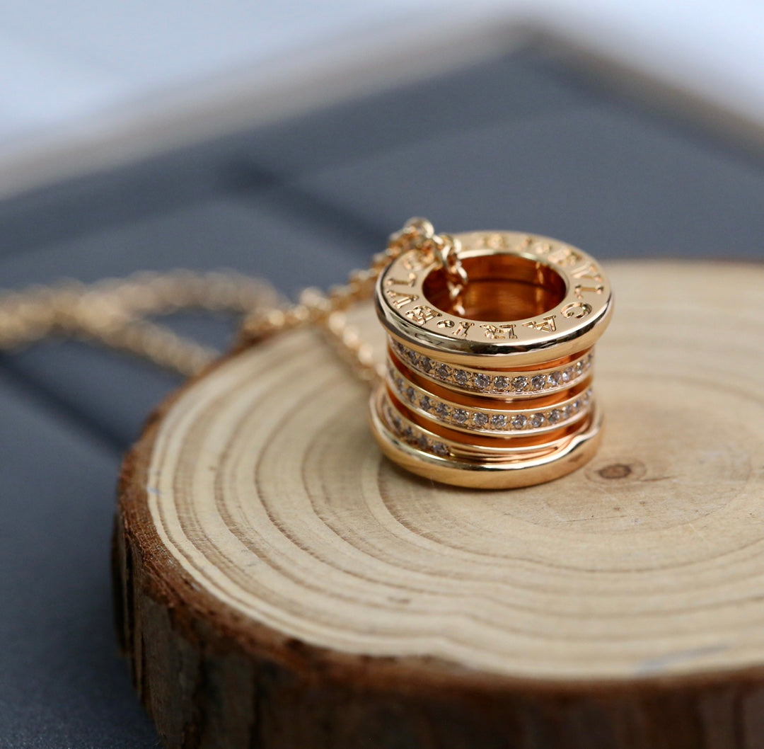 [⭐Mirelle]ZERO 1 PINK GOLD DIAMOND NECKLACE