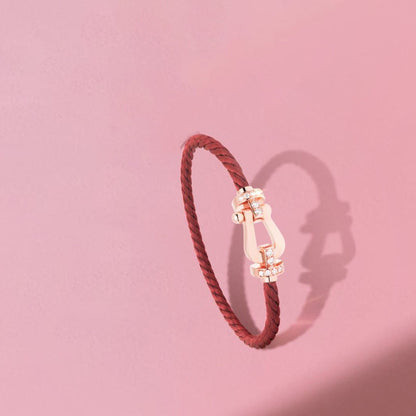 [⭐Mirelle]FORCE 10 HALF DIAMOND PINK GOLD RED CORDERI LARGE AND MEDIUM MODEL
