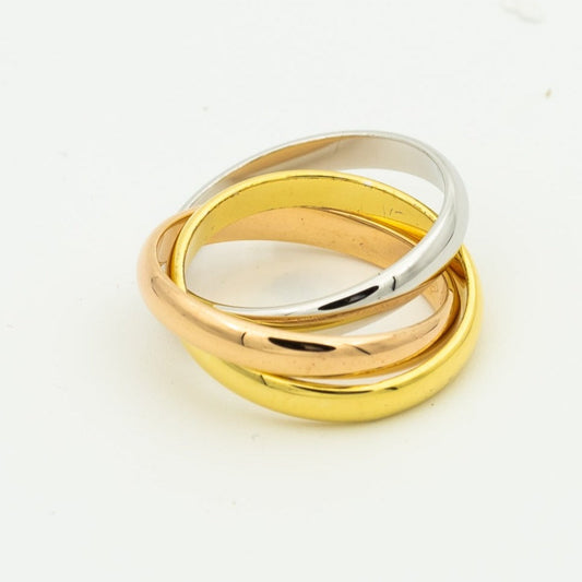 [⭐Mirelle Jewelry]TRINITY RING GOLD PINK GOLD SILVER