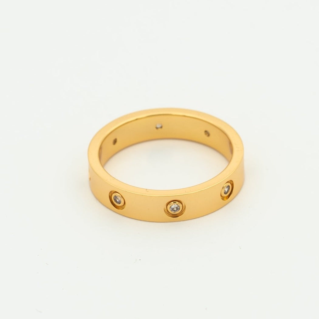 [⭐Mirelle]LOVE RING 3.6MM 8 DIAMONDS