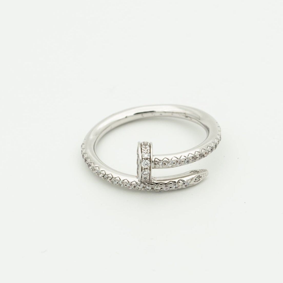 [⭐Mirelle]JUSTE RING 1.8MM SILVER DIAMONDS